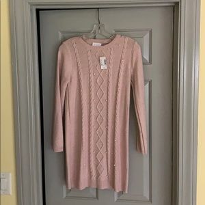 Kids Pink Dress with pearls. TAG STILL ON!!